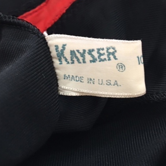 VINTAGE 60s Kayser Black Nylon Teddy Culotte Slip Red Satin ribbon detail - Picture 8 of 12